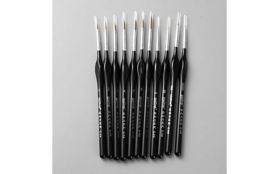 11pcs 11 Styles Nylon Paint Brush