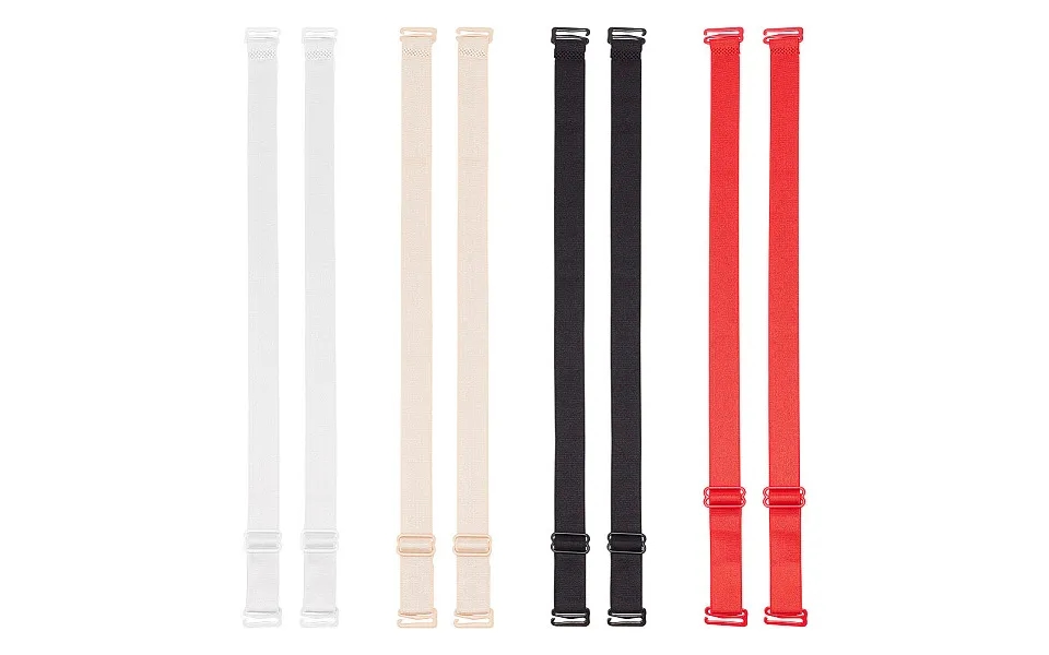 8 Pairs 4 Colors Adjustable Nylon Bra Straps