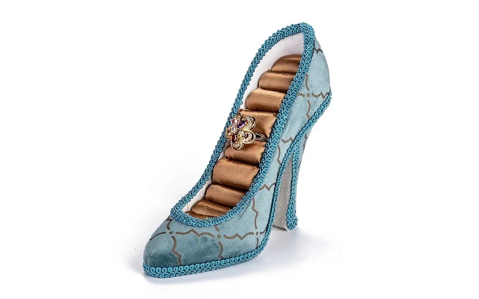 Flannelette & Resin High-heeled Shoes Jewelry Displays Stand