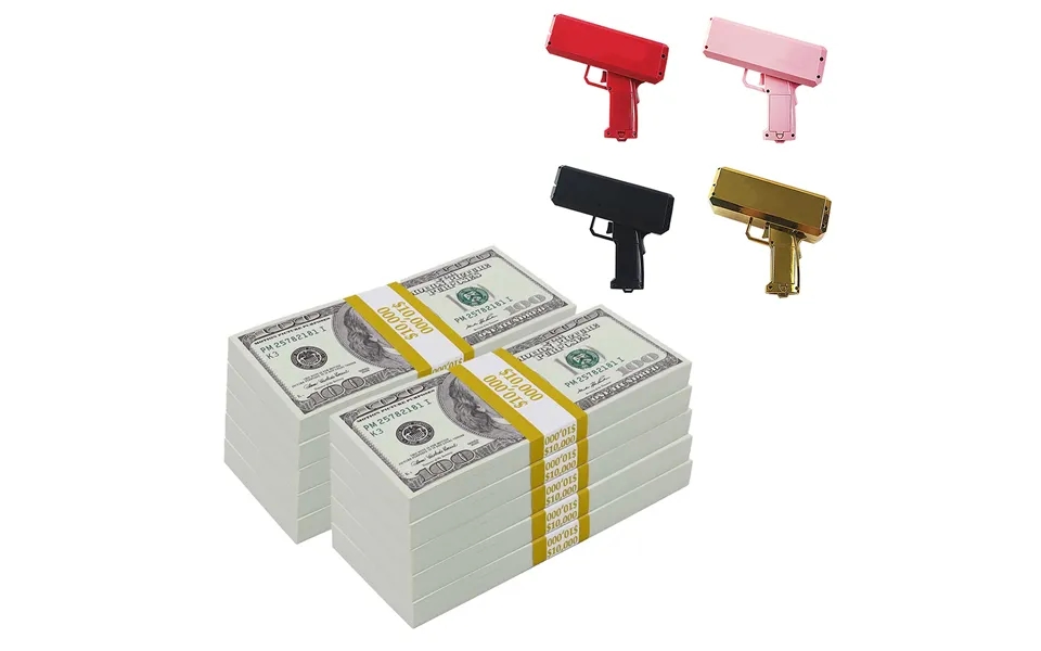 100,000 2000 Series Stacks With Money Gun