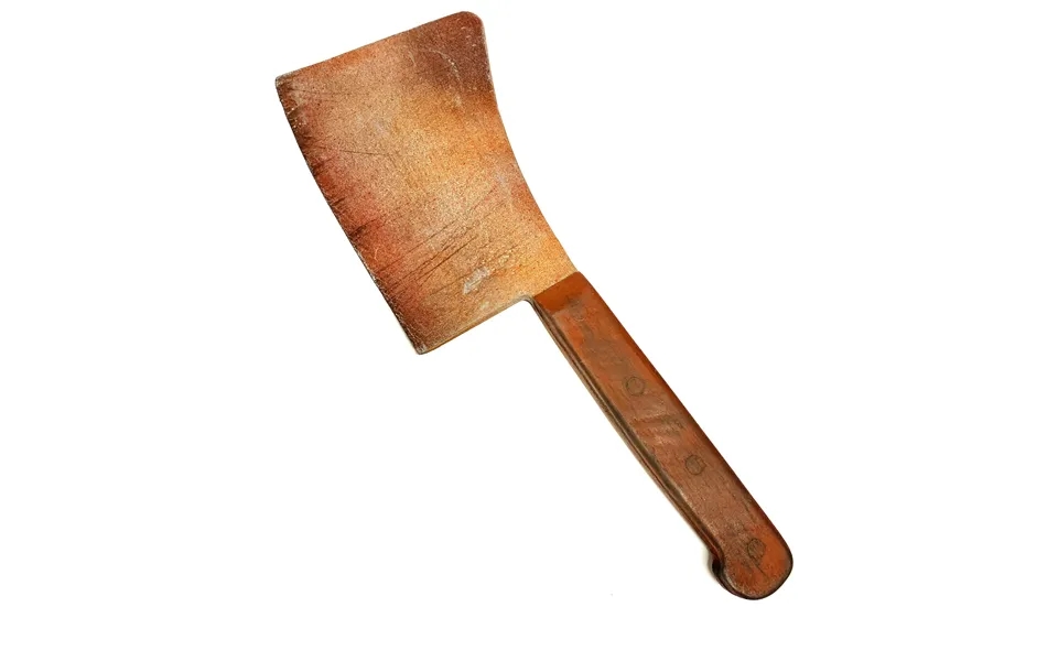 Extra Large Foam Rubber Butcher's Cleaver - Rusty Blade With Brown Handle