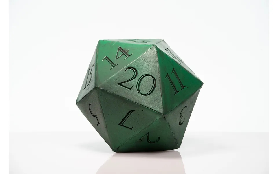 Giant D20 Die 10 Tall Display Prop - Green