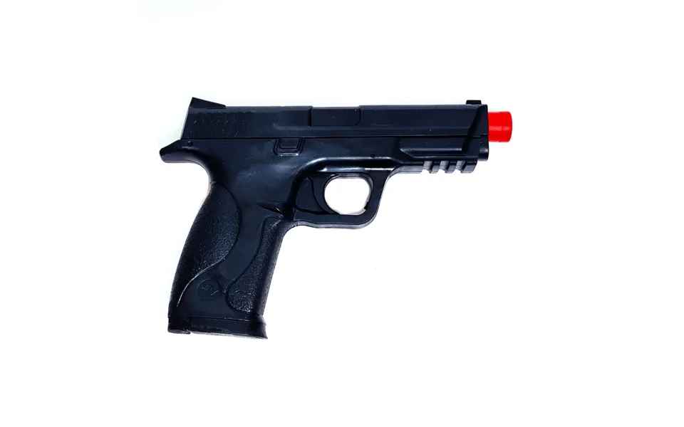 Hard Poly Police S&w Mp40 Black Pistol Prop - Black