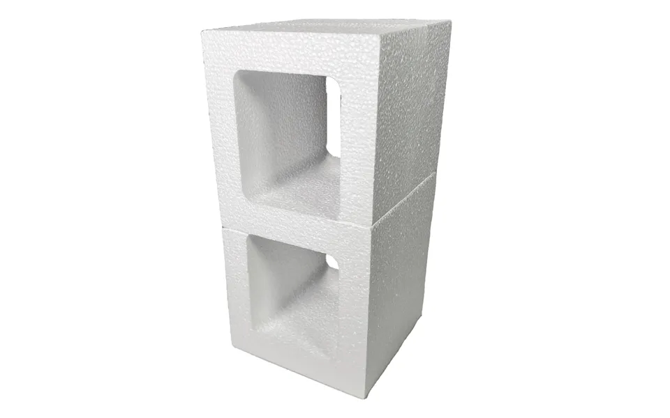 Lightweight Rigid Eps Foam Cement Cinder Block Prop - Raw White