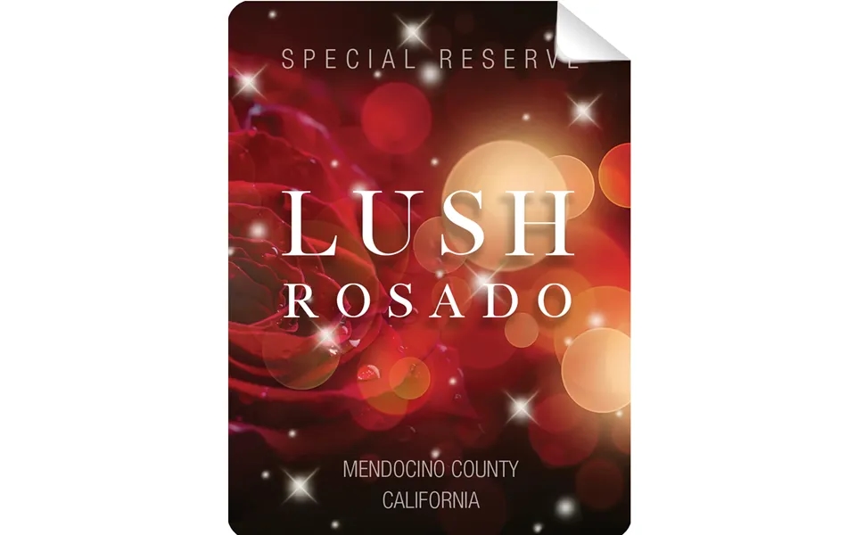 Lush Rosado Wine Bottle Self Prop Adhesive Label