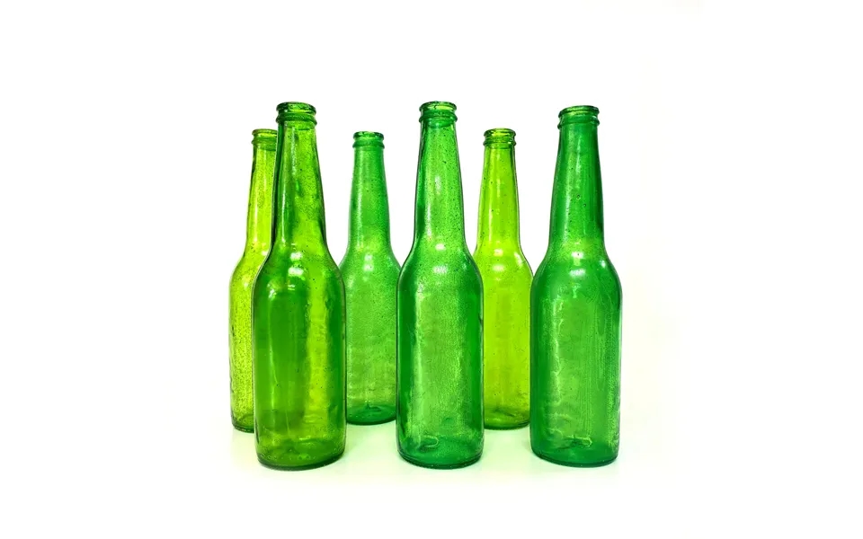 Newrulefx Smashprops Breakaway Beer Bottle Prop Value 6 Pack - Dark Green Translucent
