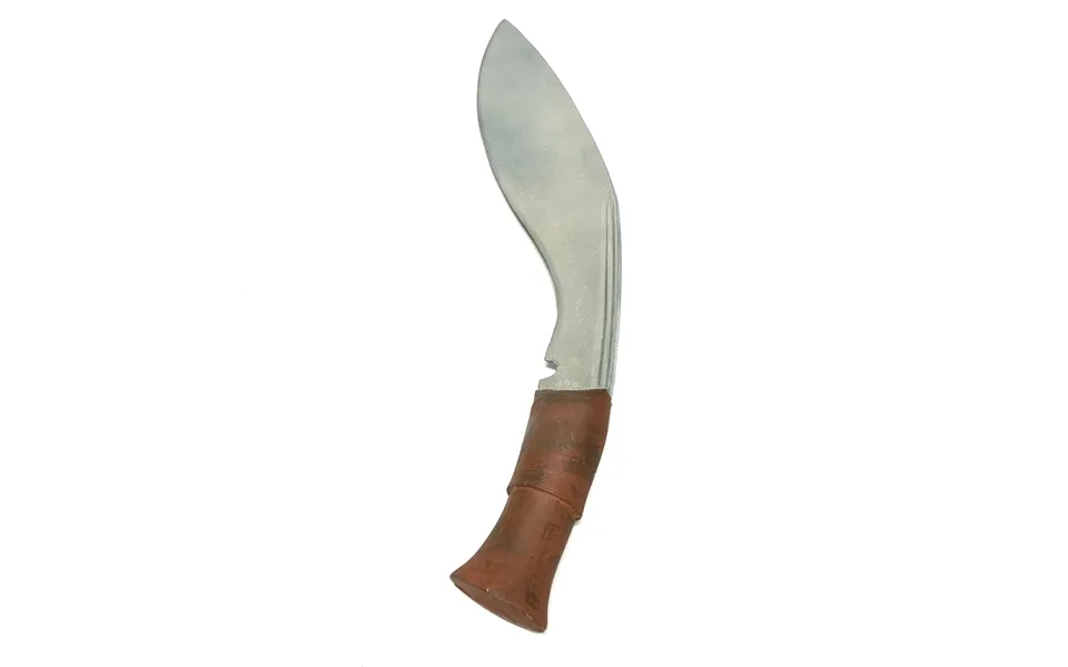 Rigid Plastic Kukri Blade - Silver Blade With Brown Handle