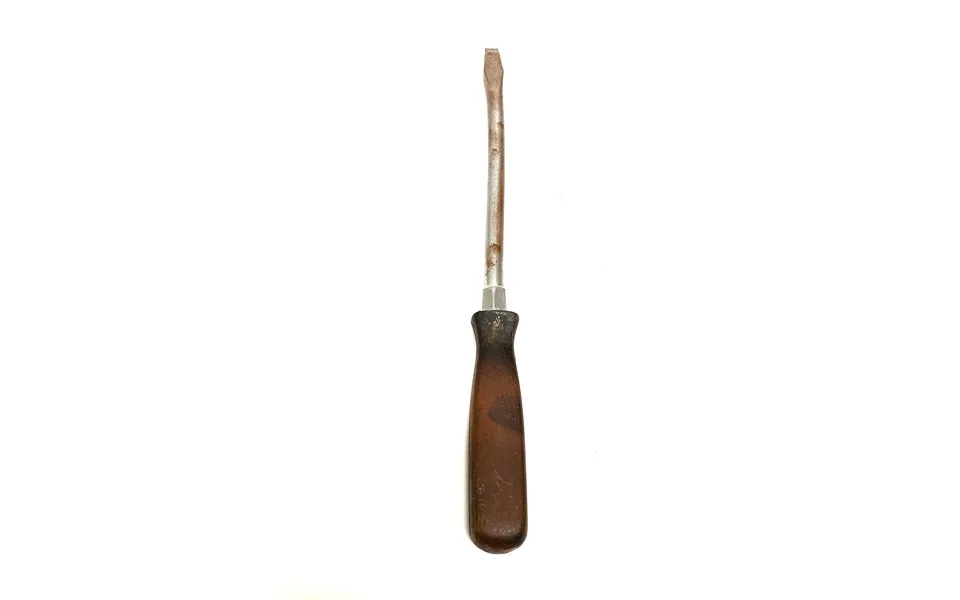Rigid Plastic Screwdriver Prop - Rusty Head With Black Handle