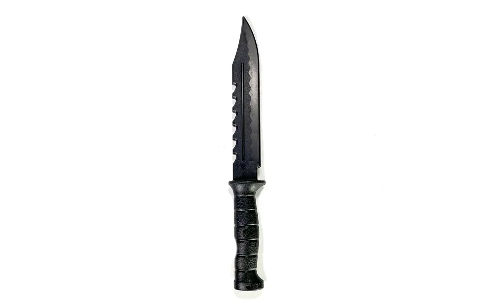 Serrated Spine Combat Rambo Style Poly Training Knife With 8