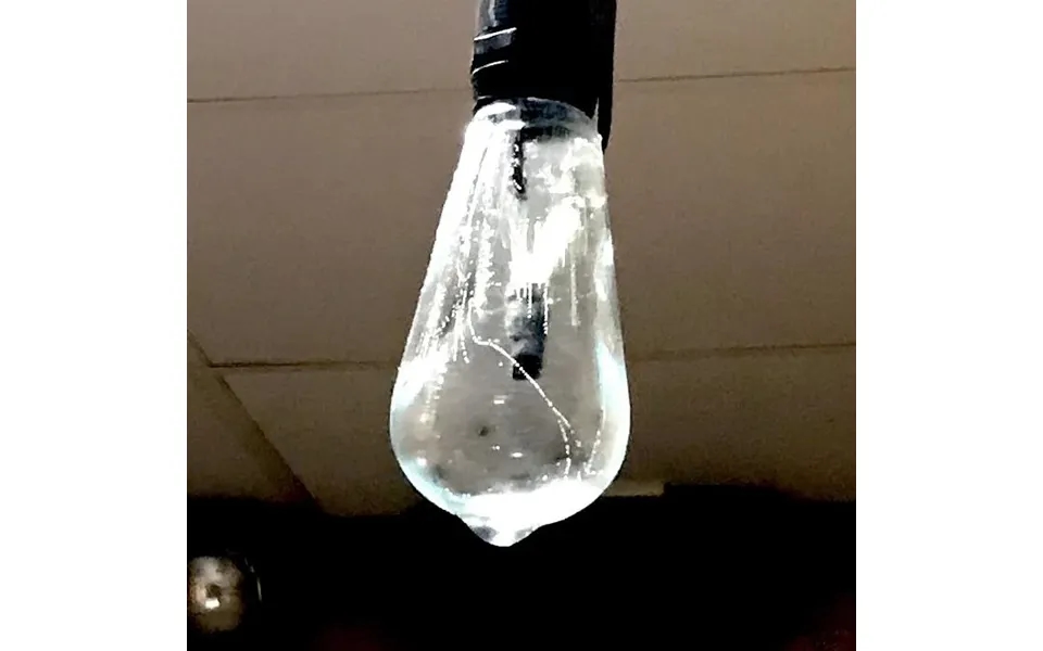 Smashprops Breakaway Edison Filament Teardrop Light Bulb Prop - Clear Bulb Gold Base