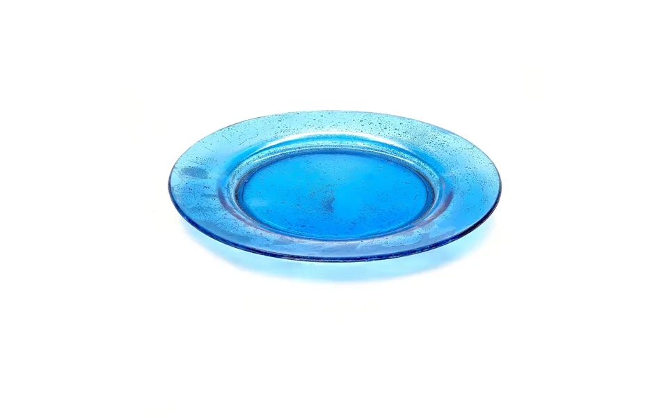 Smashprops Breakaway Large Dinner Plate - Light Blue Translucent