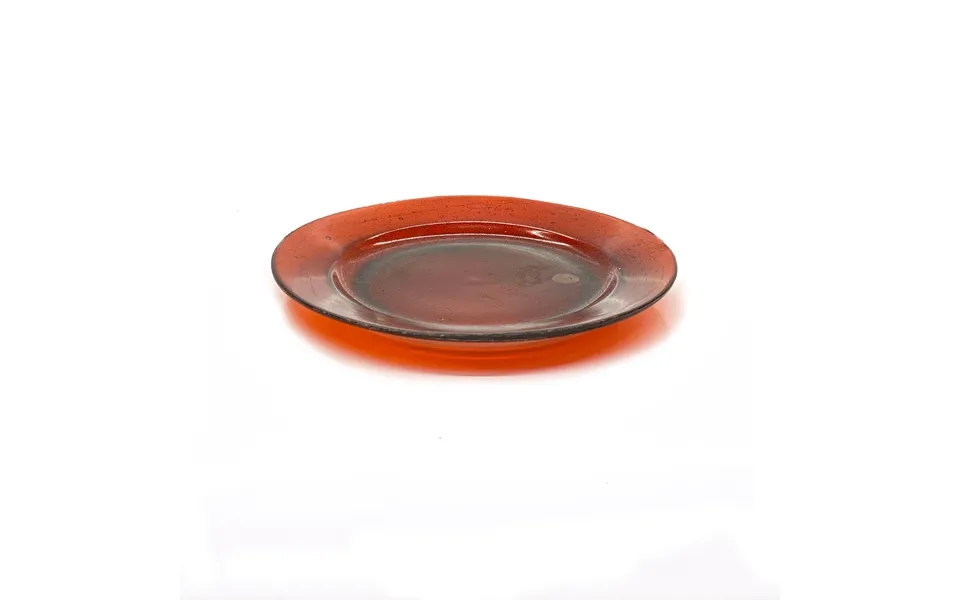 Smashprops Breakaway Medium Dinner Plate - Red Translucent