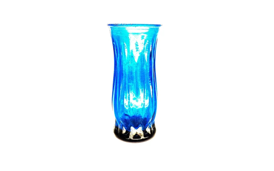 Smashprops Breakaway Round Tall Vase 8.5 Inch - Cobalt Blue Translucent