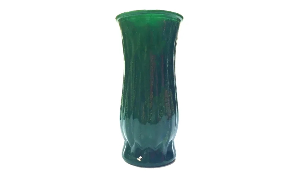 Smashprops Breakaway Round Tall Vase 8.5 Inch - Dark Green Opaque
