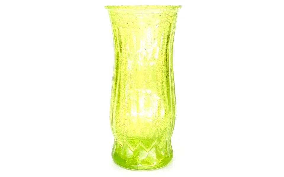 Smashprops Breakaway Round Tall Vase 8.5 Inch - Light Green Translucent