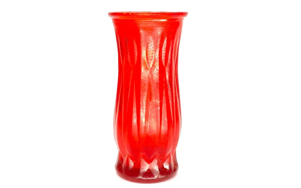 Smashprops Breakaway Round Tall Vase 8.5 Inch - Red Translucent