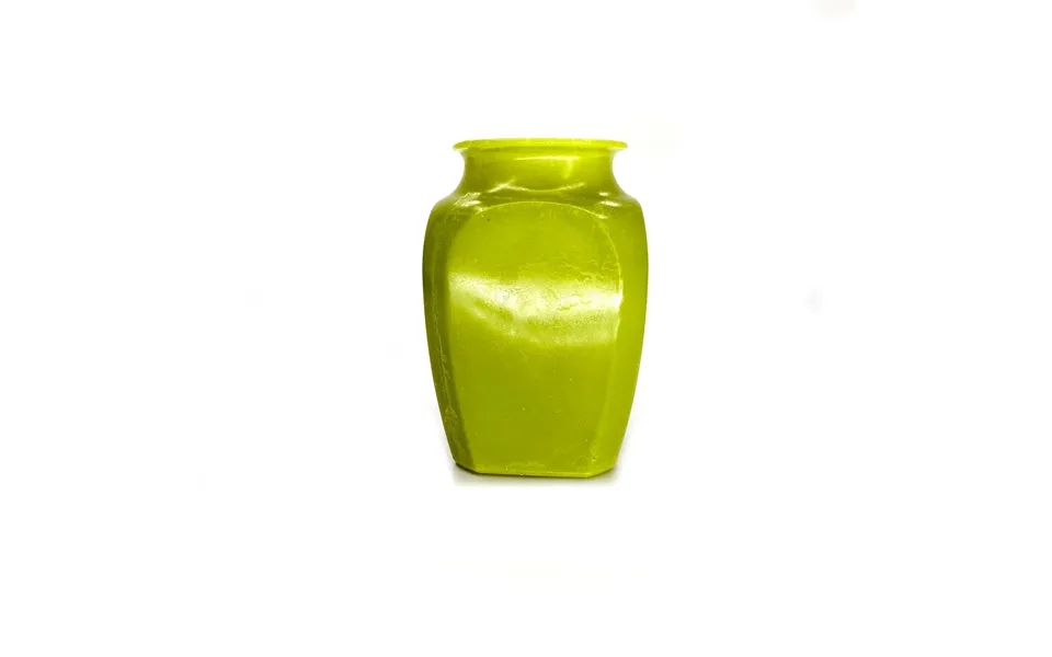 Smashprops Breakaway Square Sided Vase Or Urn - Light Green Opaque