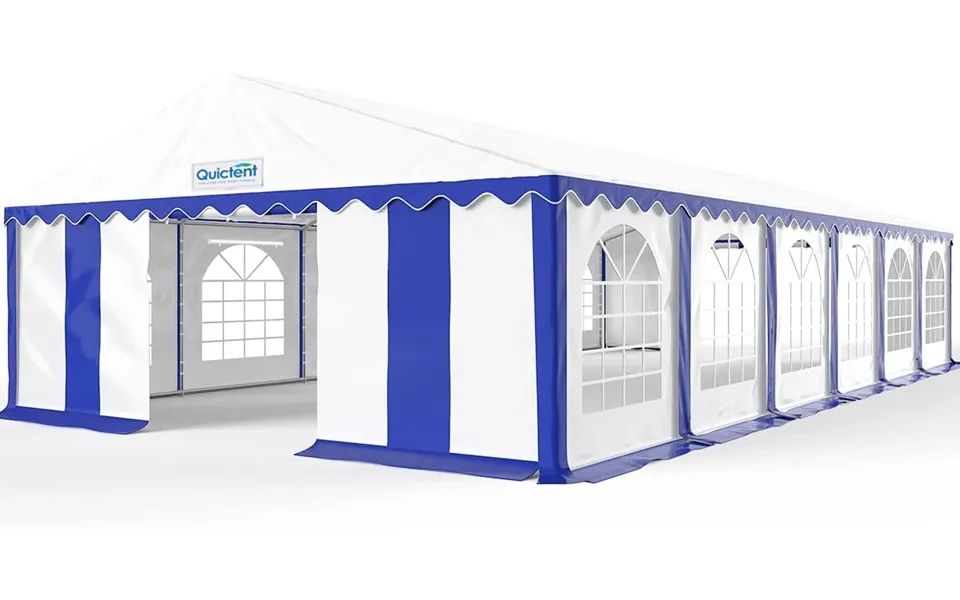 20' X 40' Heavy Duty Party Tent - Stripe Blue&white A Freebie Included