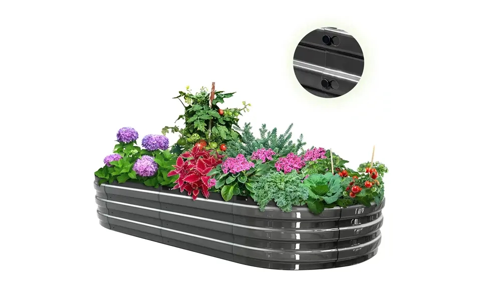 6x3x1ft Screwless Raised Garden Bed - 6x3x1ft