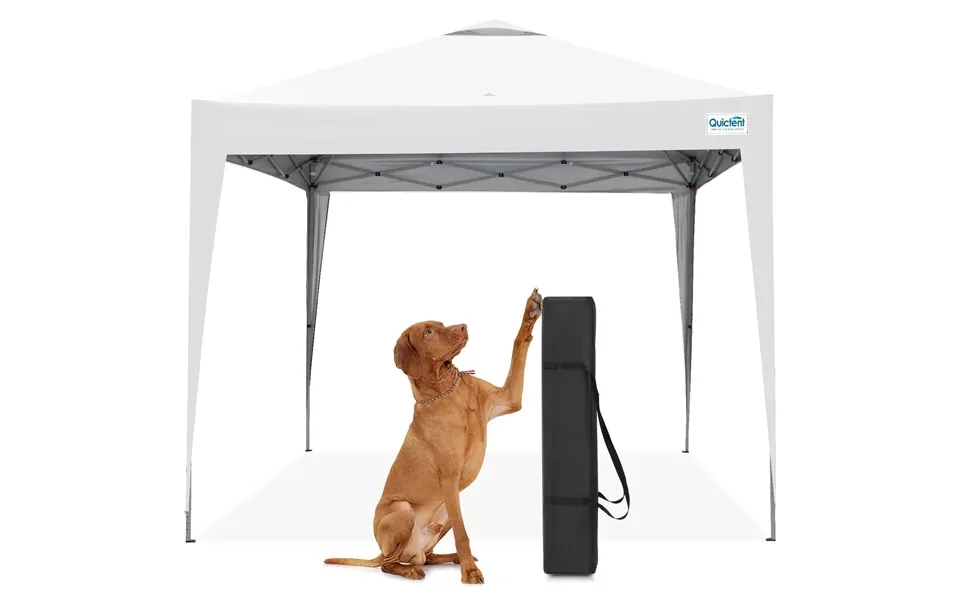 No-side 10' X 10' Ez Up Pop Up Canopy - White-with Vent