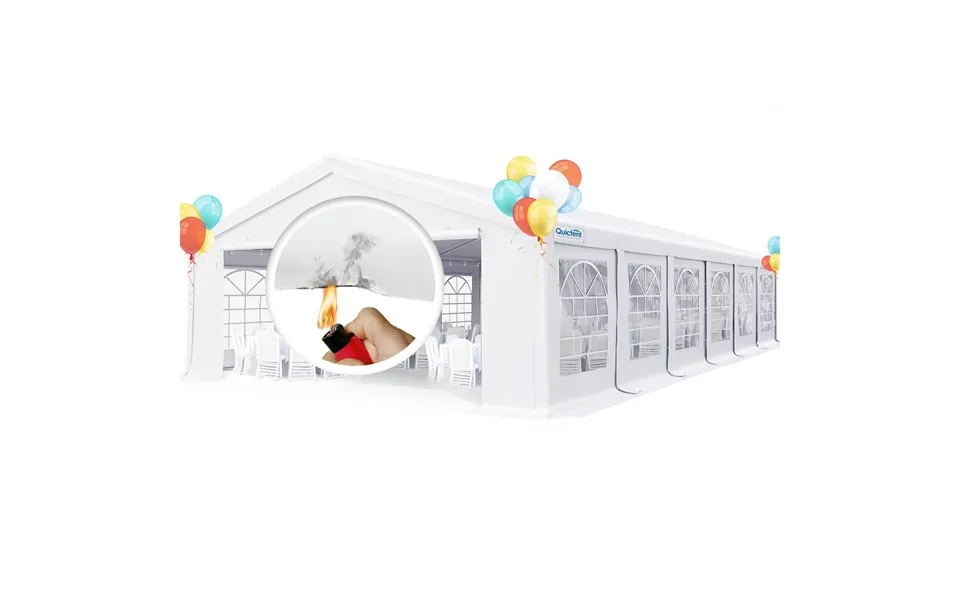 Quictent Fire-resistant White Party Tent A Freebie Included For 20'x40' - 20' X 40'
