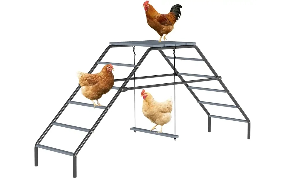 Quictent Steel Chicken Coop Perches With Adjustable Swing