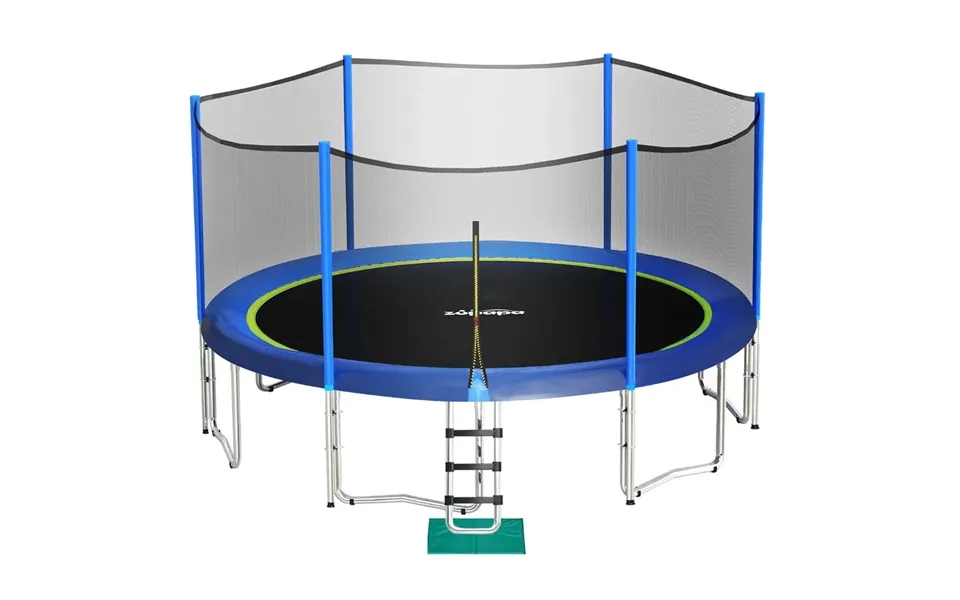 Saffun Outdoor Trampoline With Enclosure - 12ft Blue