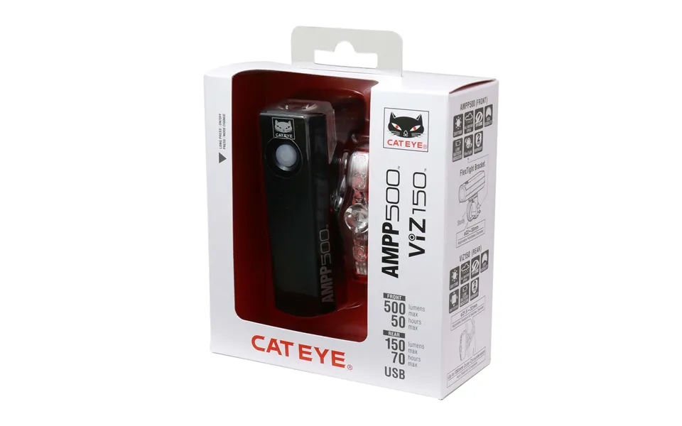 Cateye Ampp 500s Viz 150 Bike Light Set