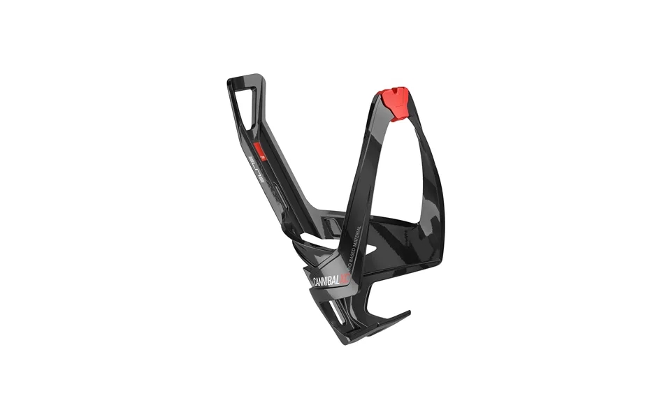 Elite Cannibal Xc Bio Bottle Cage Gloss Black Red
