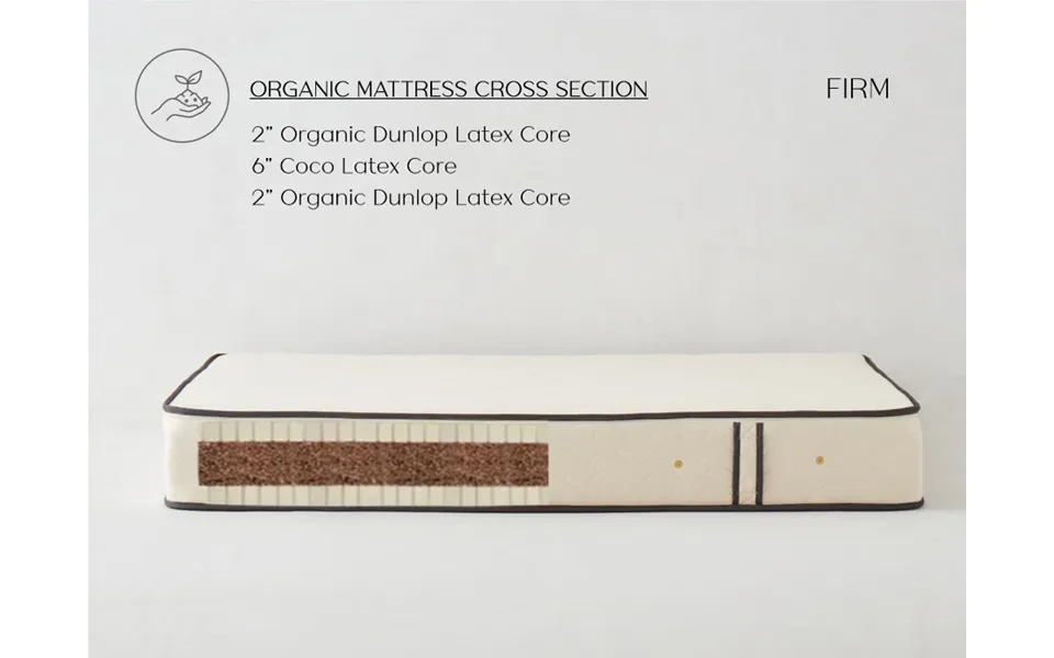 Organic Twin X Long Coconut Bed Mattress Firm - Cocomat By The Futon Shop