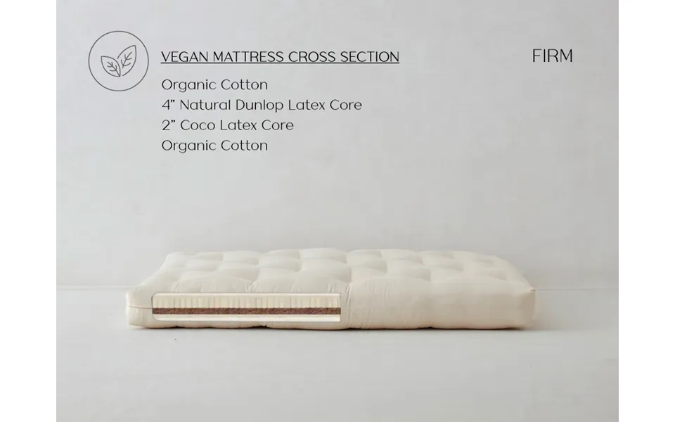 Queen Kapok & Amp Amp Coconut Mattress Firm - Vegan Coco Support By The Futon Shop