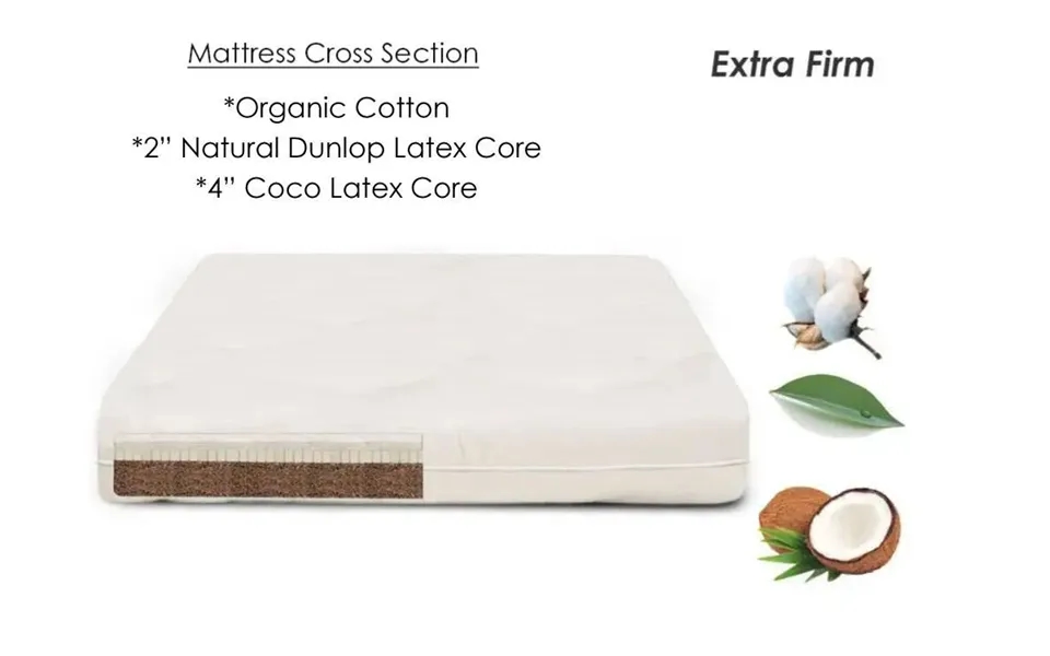 Vegan Cocorest Vegan Coconut Coir Mattress - Vegan Coco Mattress 4 Coconut 2 & Latex