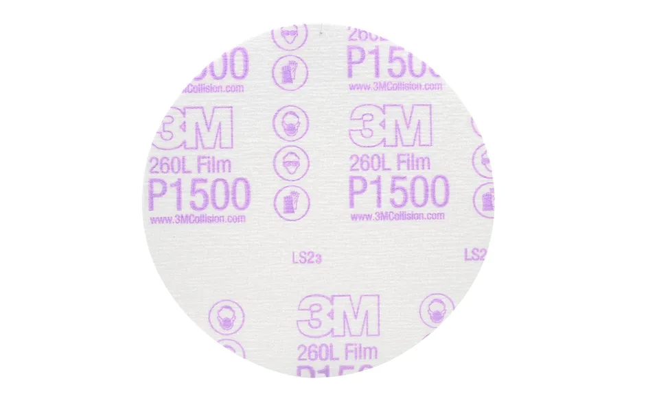 3m 00950 Hookit Finishing Film Abrasive Disc 6 In - 1500 Grade