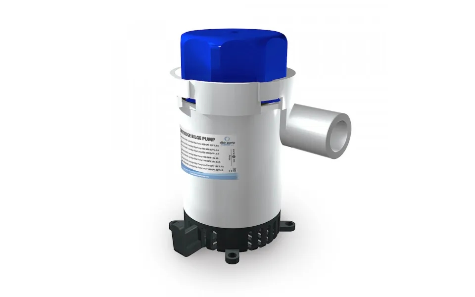 Albin 01-02005 Cartridge Bilge Pump 1100gph - 12v, Stainless Steel