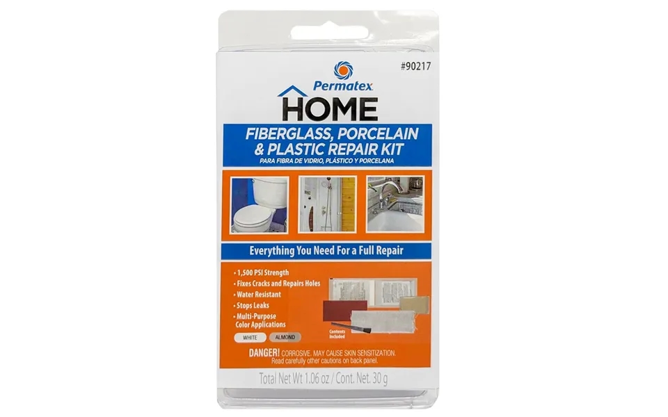 Ap Products 002-90217 Fiberglass Porcelain & Plastic Rep - Use To Stop Leaks Repair Holes Fills Cracks For Use With Plas