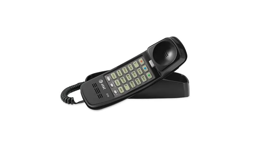 At&t 210 Black Trimline Corded Phone Black