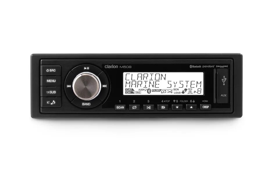 Clarion 010-03195-00 Digital Media Receiver Standard Din Marine Use Am Fm With Weatherband Tuner And Siriusxm-ready Sate