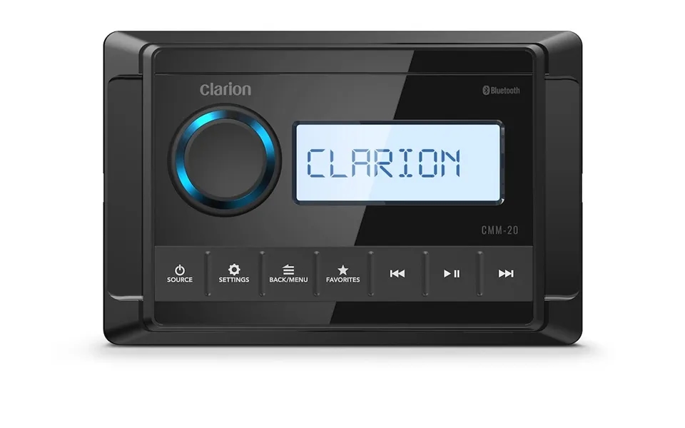 Clarion 010-03223-00 Marine Source Unit With Seg Marine Use Am Fm Tuner With Built-in Noaa Weather Radio Bluetooth Music