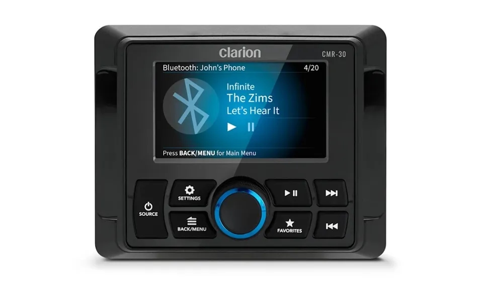 Clarion 010-03228-00 Source Unit Remote Controller Full For Use With Cmm-30 And Cmm-30bb Radio With 3 In Full Color Lcd