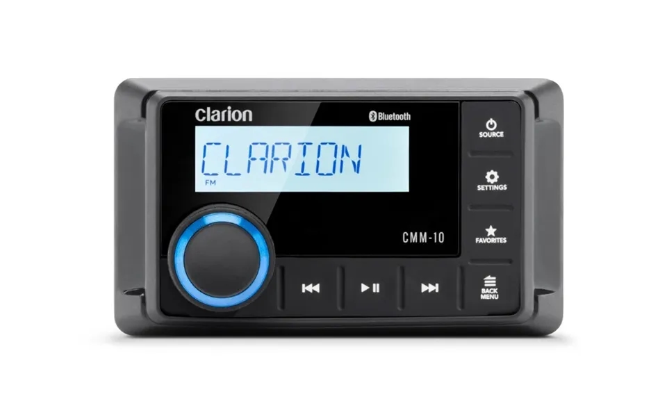 Clarion 010-03442-00 Ultra-compact Weatherproof Source Marine Digital Am Fm Tuner With Radio Data System Display Info Wi