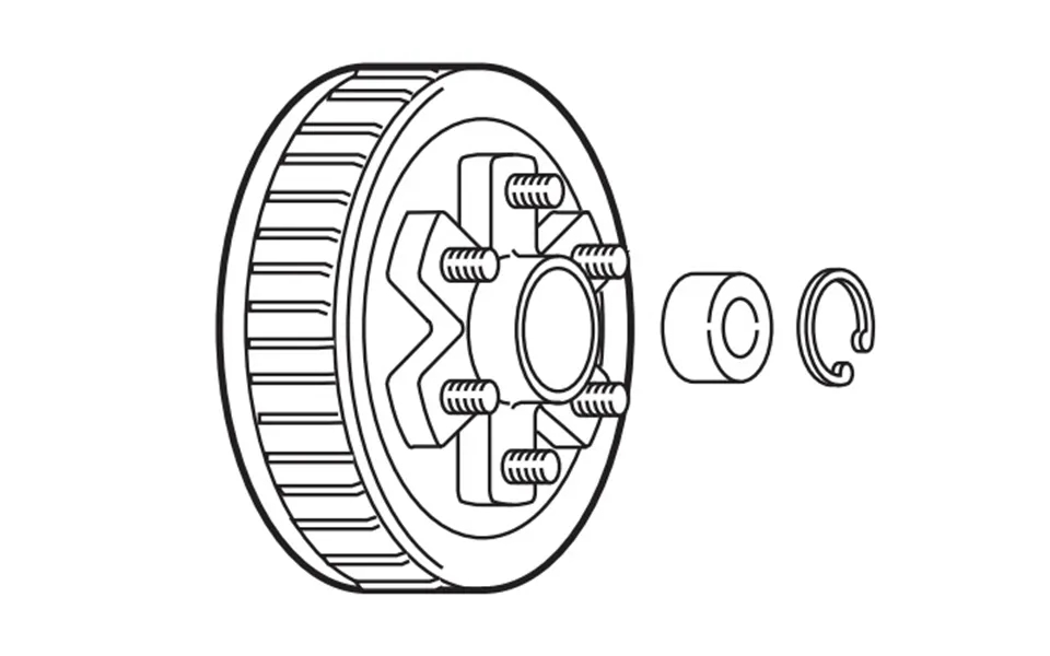 Dexter 008-388-80 655 Neverlube Hub And Dru 6 X 5-1 2 In Bolt Pattern 5200 To 6000 Pound Capacity 12 X 2 In Brake With 1