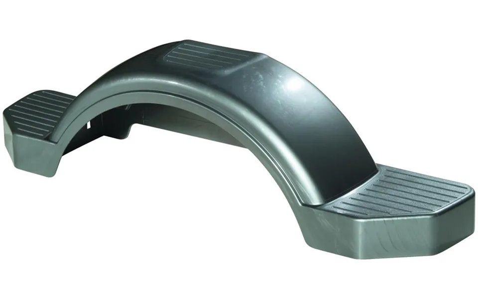 Fulton 008592 Plastic Fender 12ft Tire Size Silv Single Wheel Round Fits 12 In Wheels 33-1 2 In Length X 7-1 2 In Width