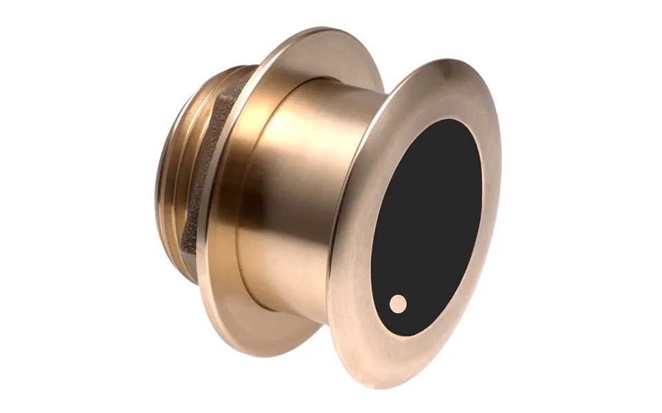 Garmin 010-12181-20 Bronze Thru-hull Wide Beam Transducer With Depth & Temp - 0 Tilt, 8-pin