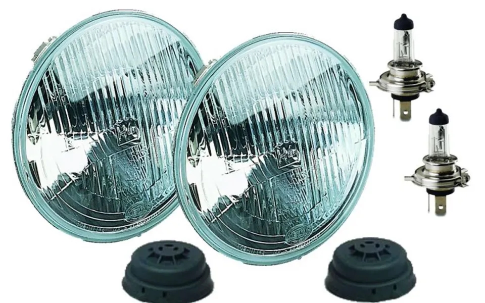 Hella 002395801 Hlmp Conv 72 Lamp Kit - Replaces Sealed Beam Head Light 7 In Round Standard Lens H4 Bulb Without Turn Si