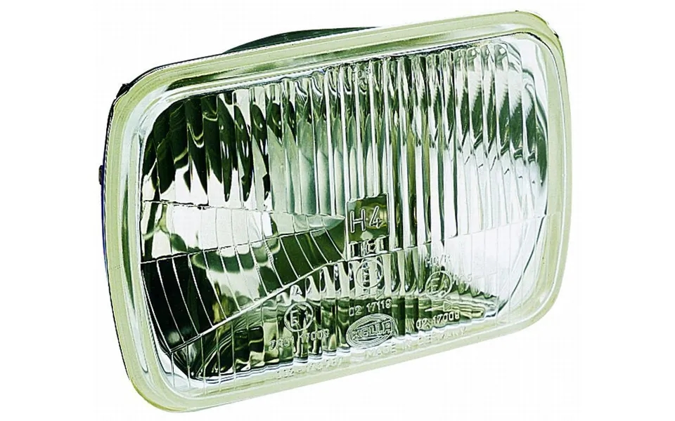 Hella 003427011 190x132mm W Dust Cover - 7-1 2 In X 5-1 5 In Rectangular H6054 Lined Lens H4 Bulb Without Turn Signal Si