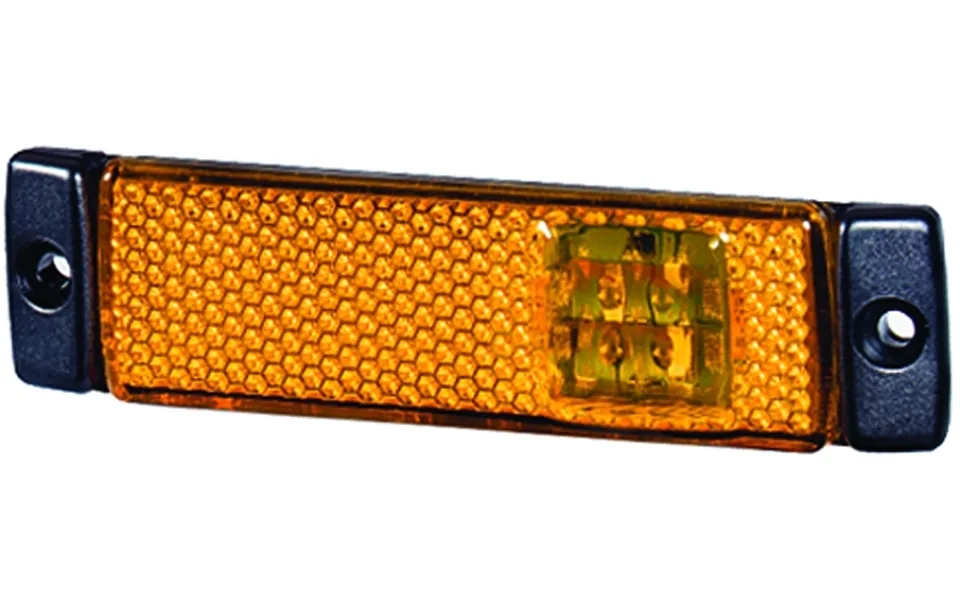 Hella 008645011 Lamp S Mrkr 8645 Led Amb - Universal Mount Amber Lens Black Trim 8645 Led Bulb Single