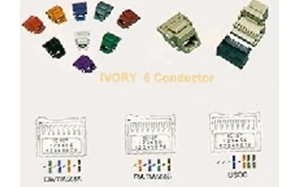 Icc Ic1076v0-iv Rj11 Modular Connector 6p6c Ivory