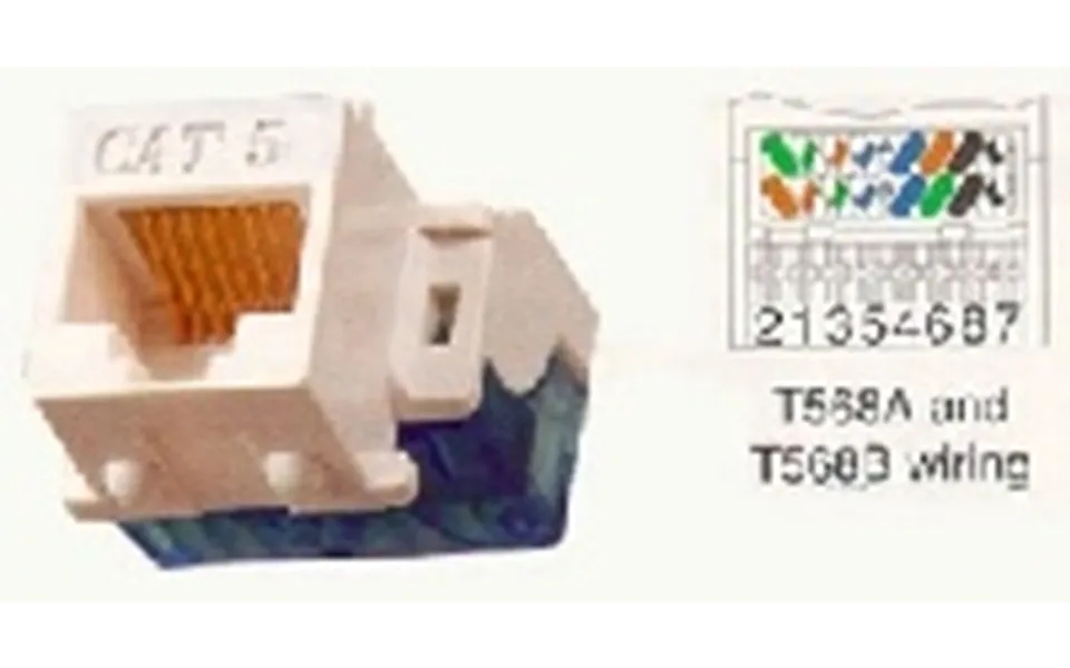 Icc Ic1078e5-bk Rj45 Cat5e Modular Connector 8p8c Black