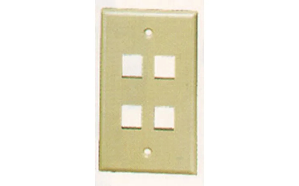 Icc Ic107f04-iv 4 Port Face Ivory