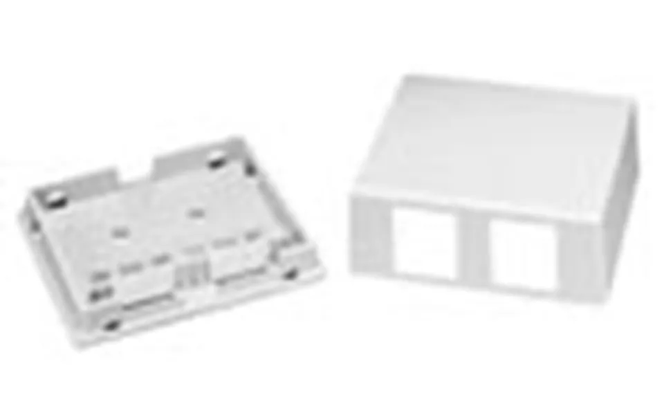 Icc Ic107sb2-iv 2 Port Surface Box Ivory